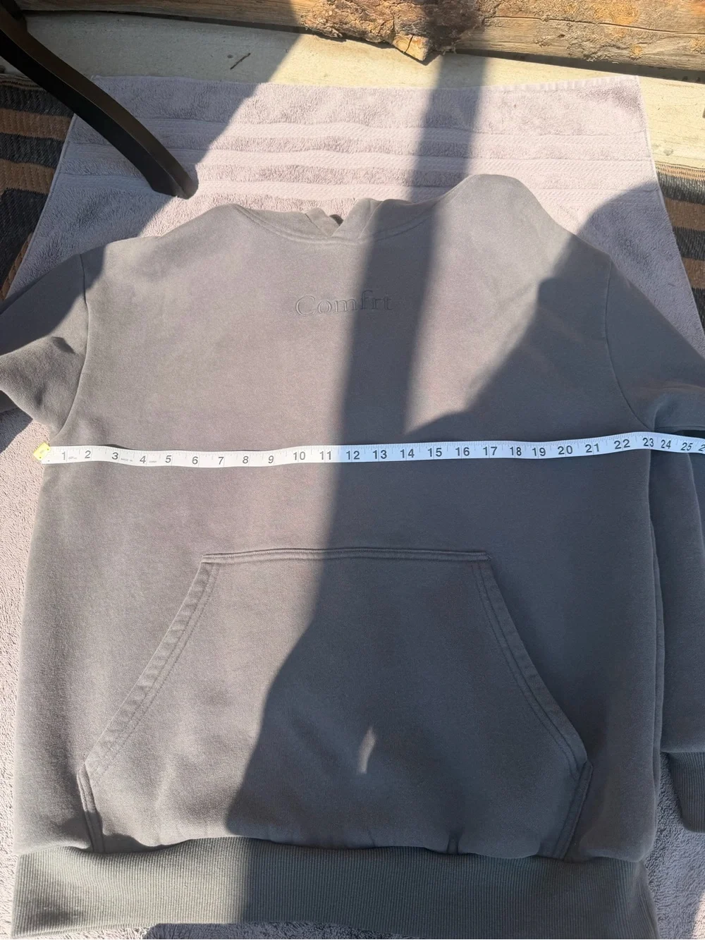 Comfrt Minimalist Weighted Hoodie & Joggers Sweatsuit Matching Set Gray Large